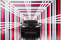 2022 Tesla Model S Plaid Front in Obsidian Black Metallic